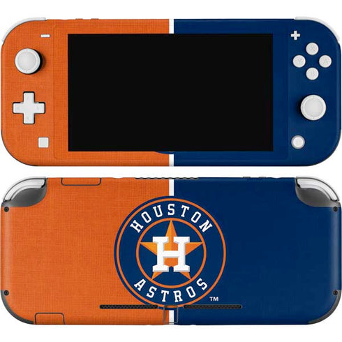 MLB Houston Astros Split Nintendo Switch Lite Skin